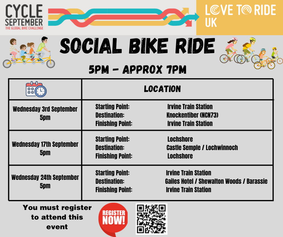 Cycle September Bike Ride graphic 1 Cycle September Bike Ride graphic 1 - full details in article