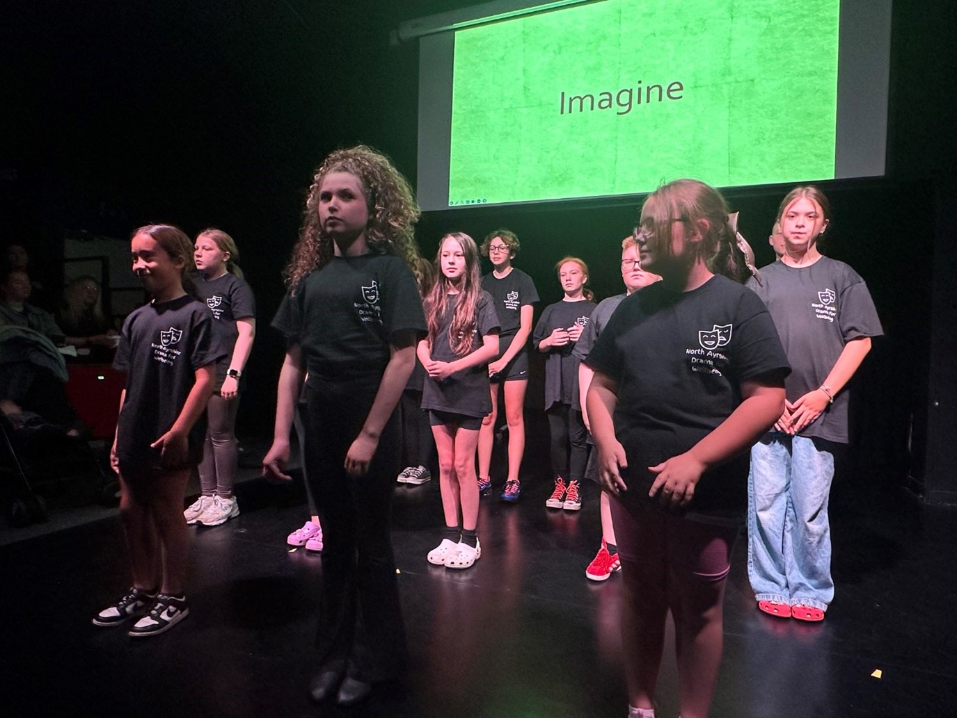 Drama for Wellbeing performers on stage