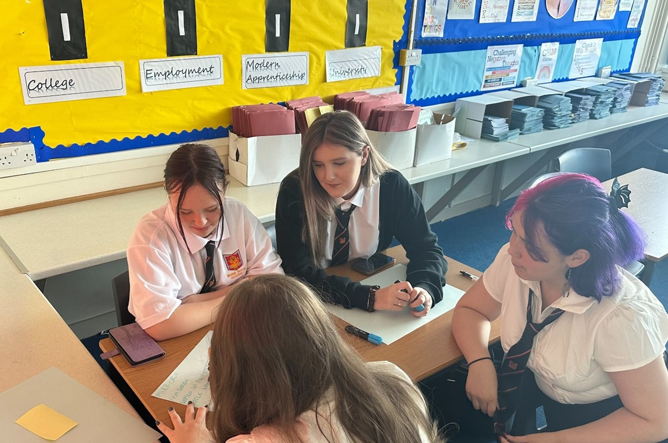 Female empowerment session and discussing pressures of online beauty standards