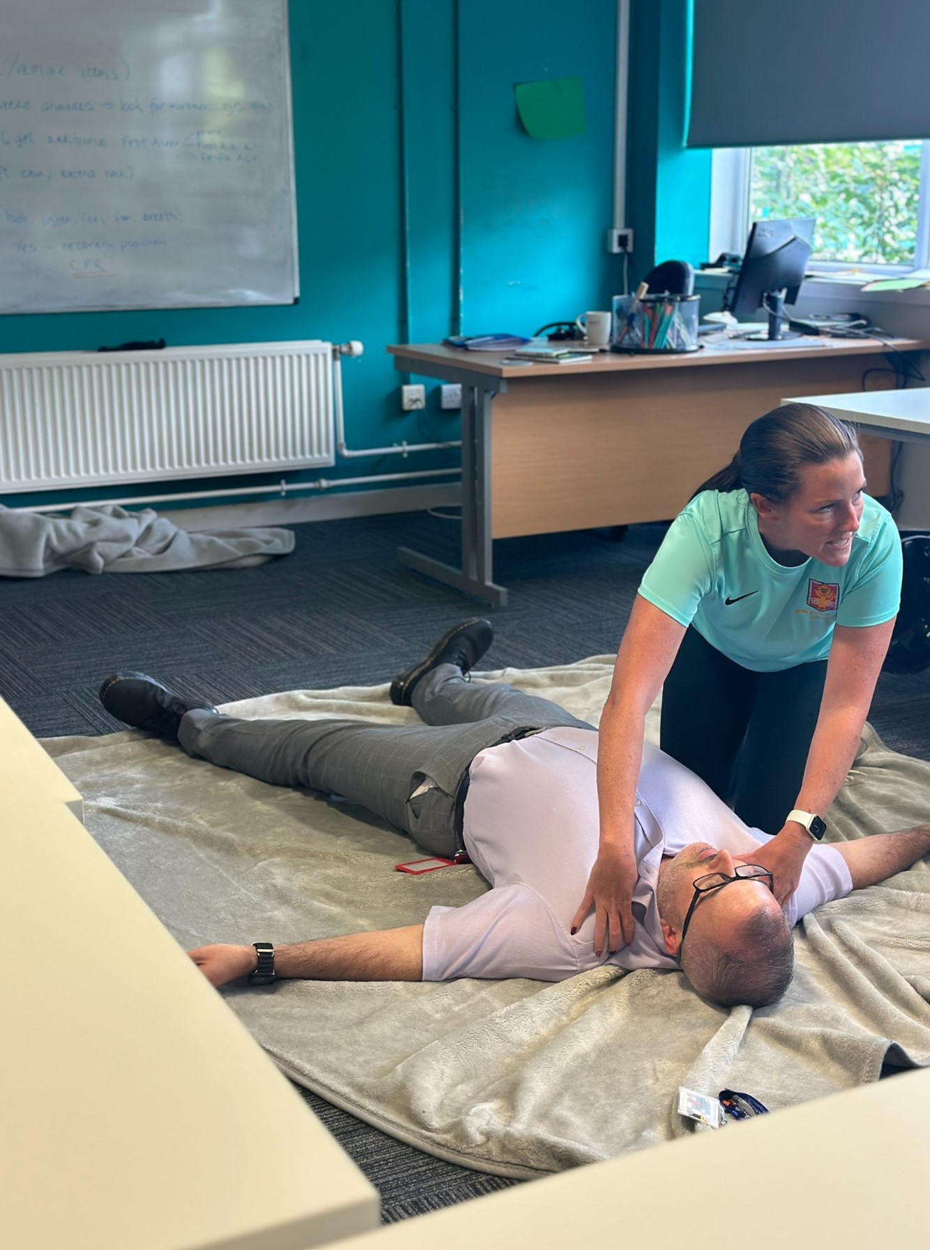 Learning basic first aid
