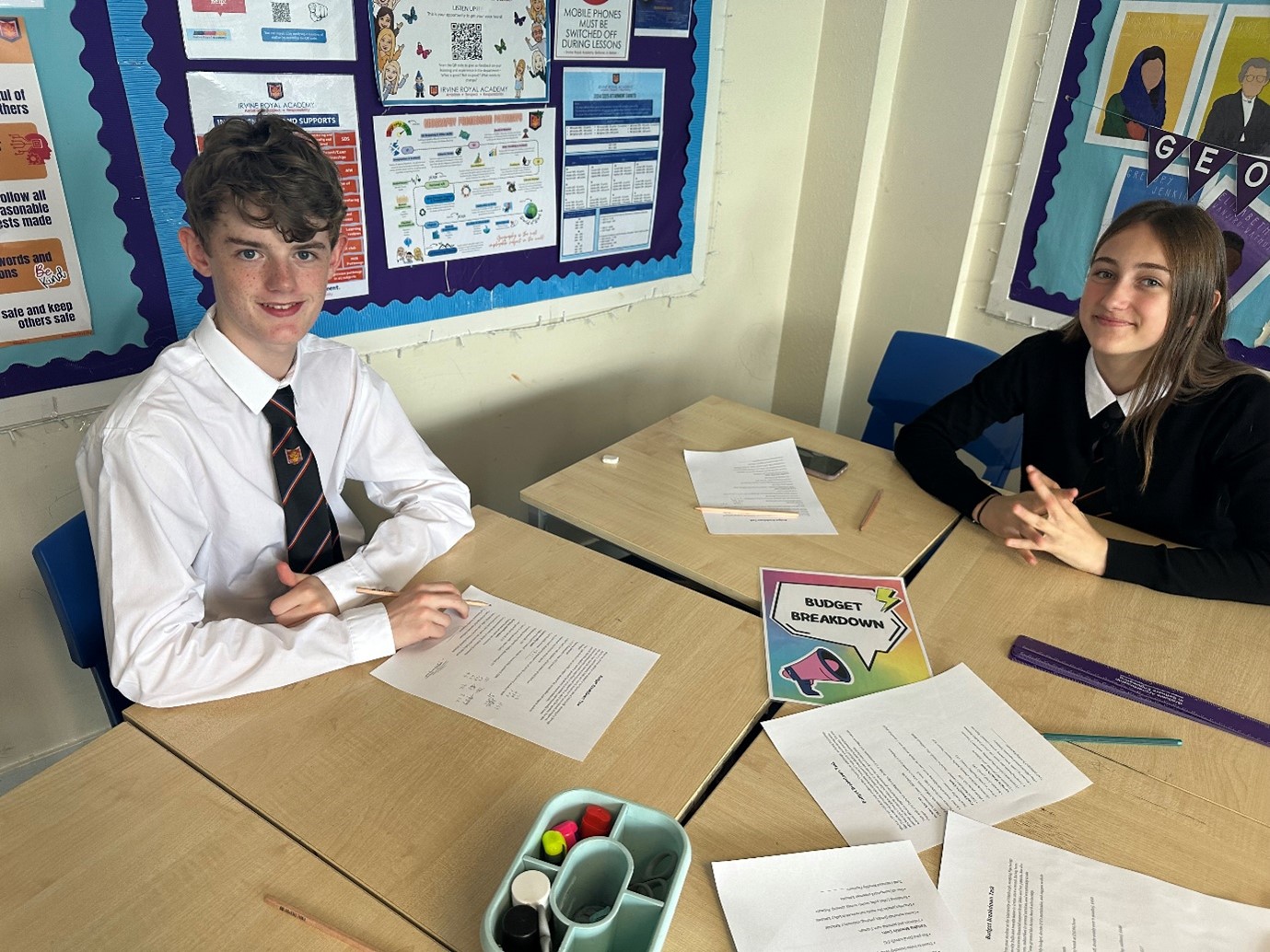 Pupils learn how to budget effectively