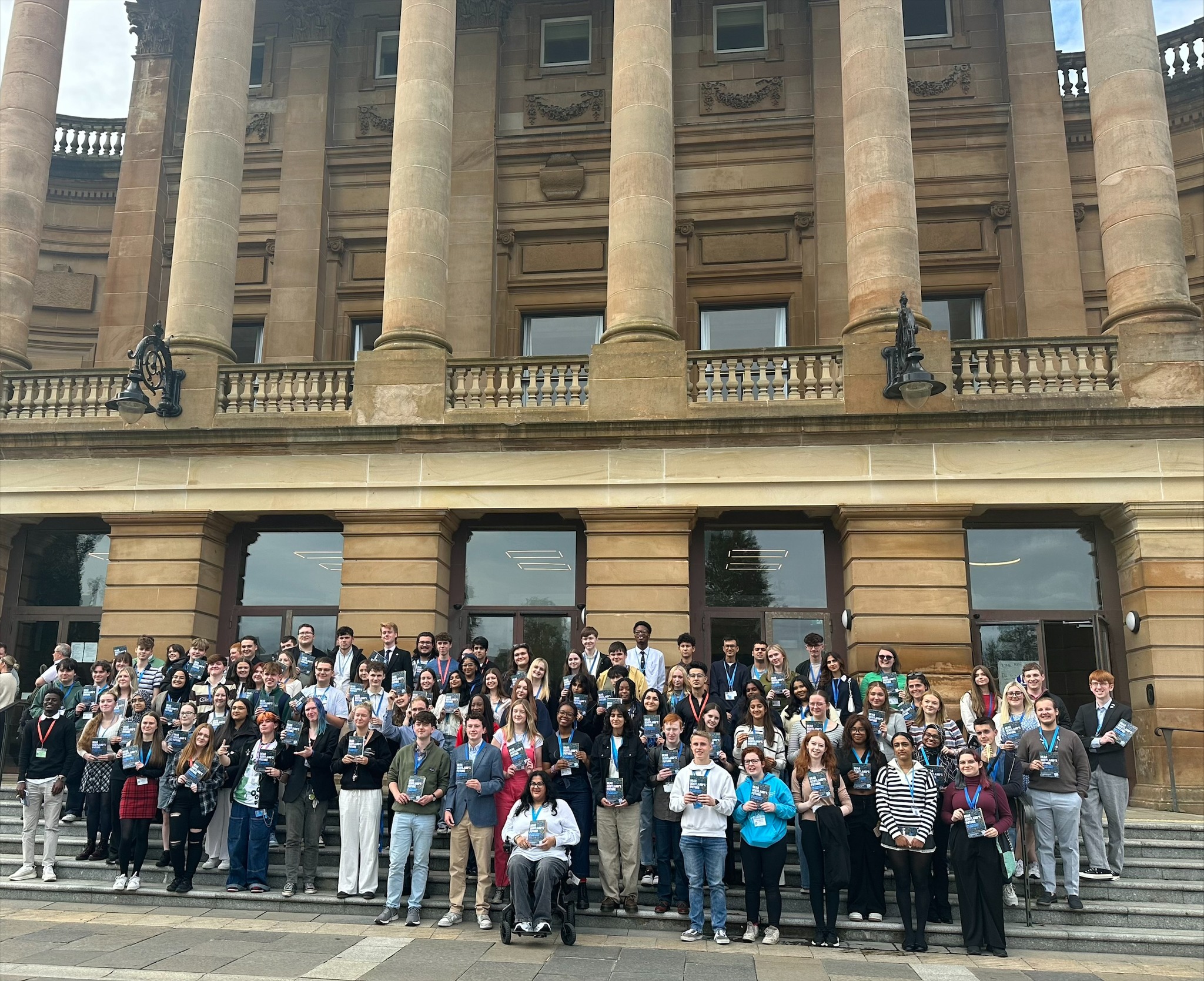Members of Scottish Youth Parliament at Paisley Town Hall