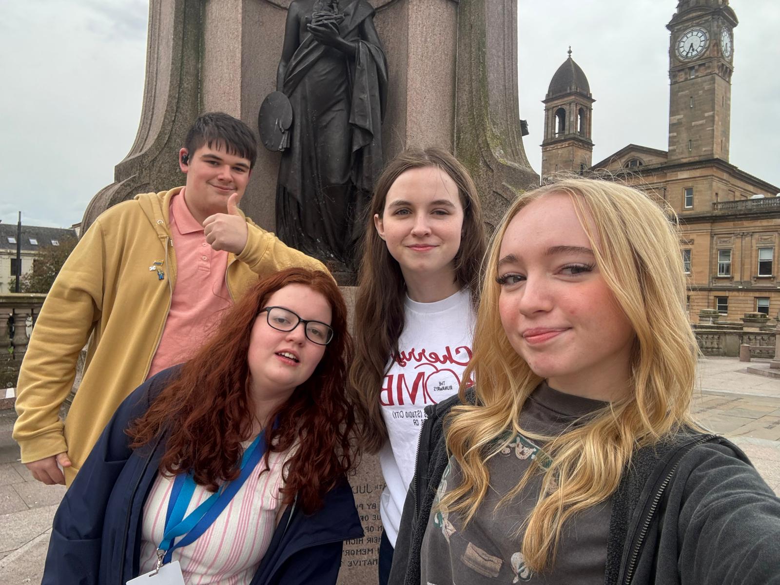 Scottish Youth Parliament members selfie