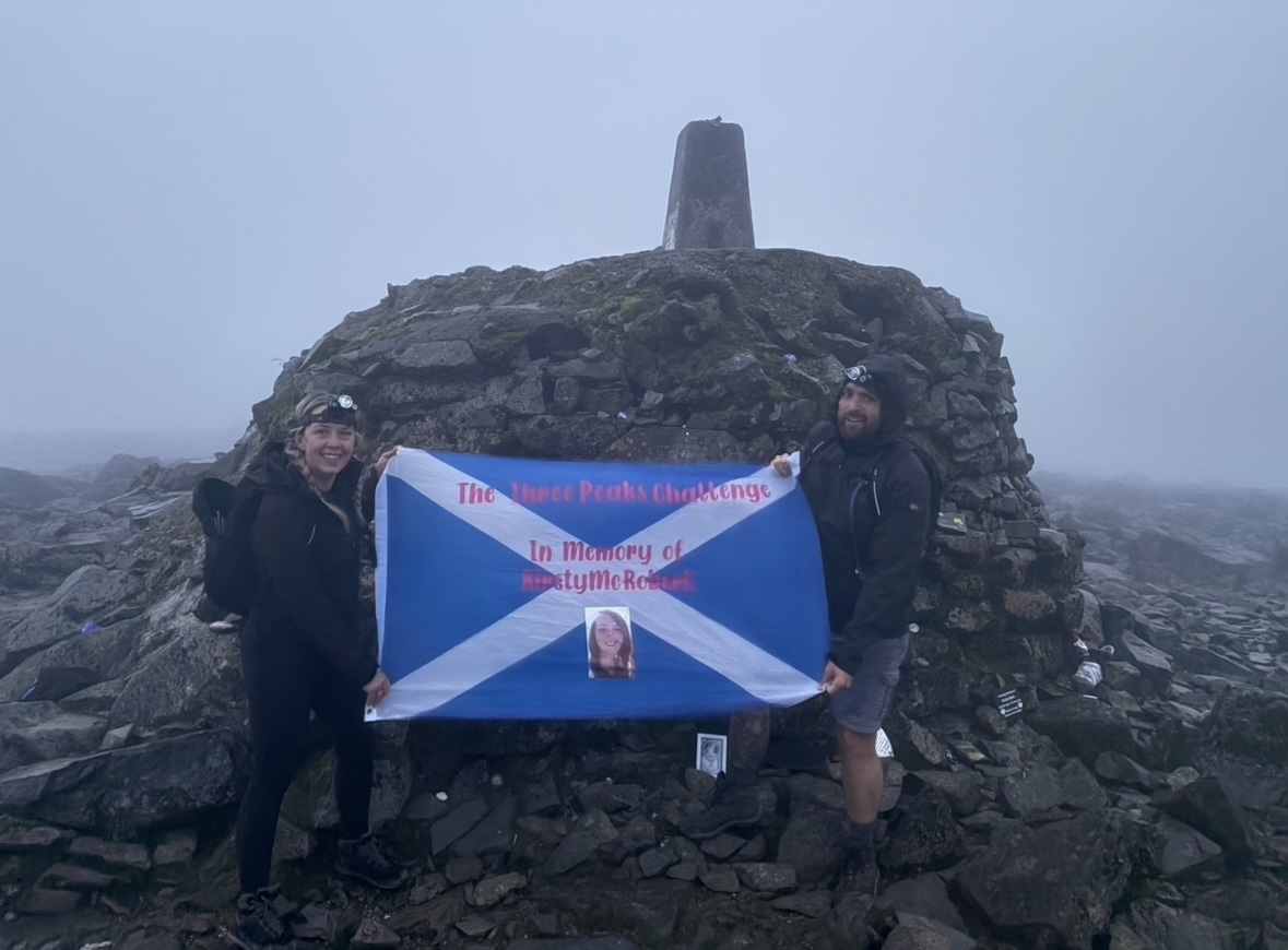 Three Peak Challenge top of Ben Nevis