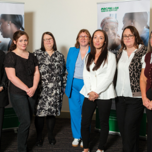 Group photo of NHS Ayrshire and Arran, Health and Social Care and Macmillan Cancer staff