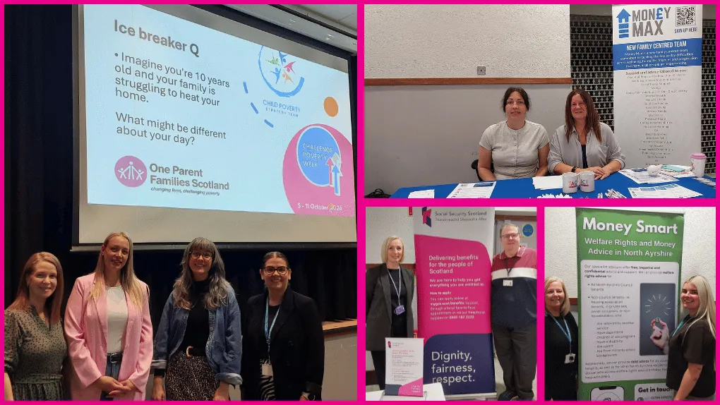 Staff and partners at the event in The Volunteer Rooms