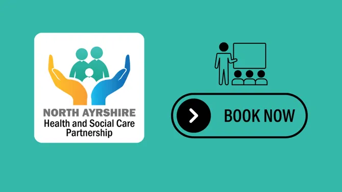 North Ayrshire Health and Social Care Partnership training graphic book now
